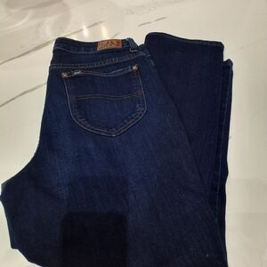 Lee Women's Dark Blue Straight Leg Jeans